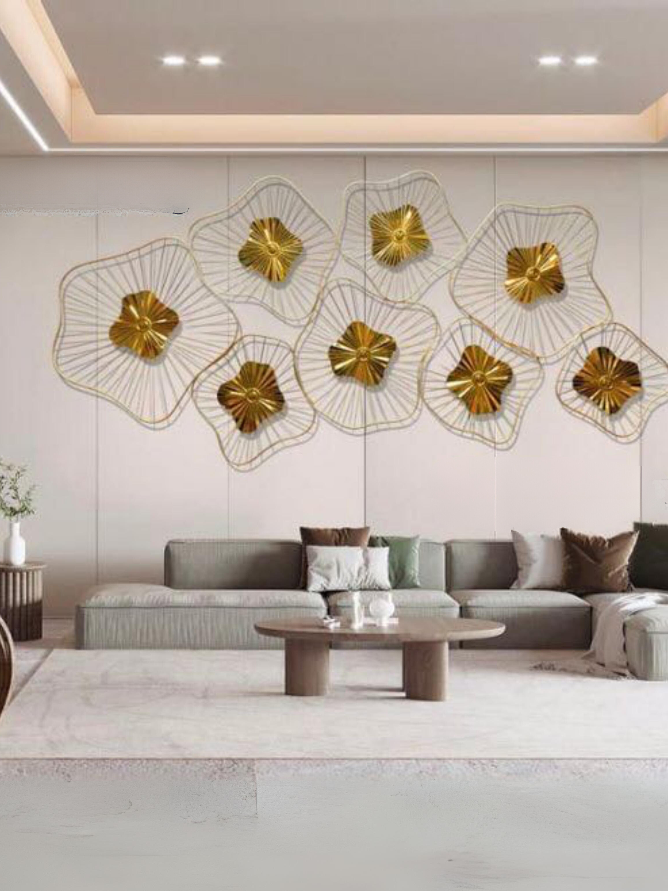 Metal Wall Art Luxury Gold Plated Metal Wall Decor by Shree Handicrafts