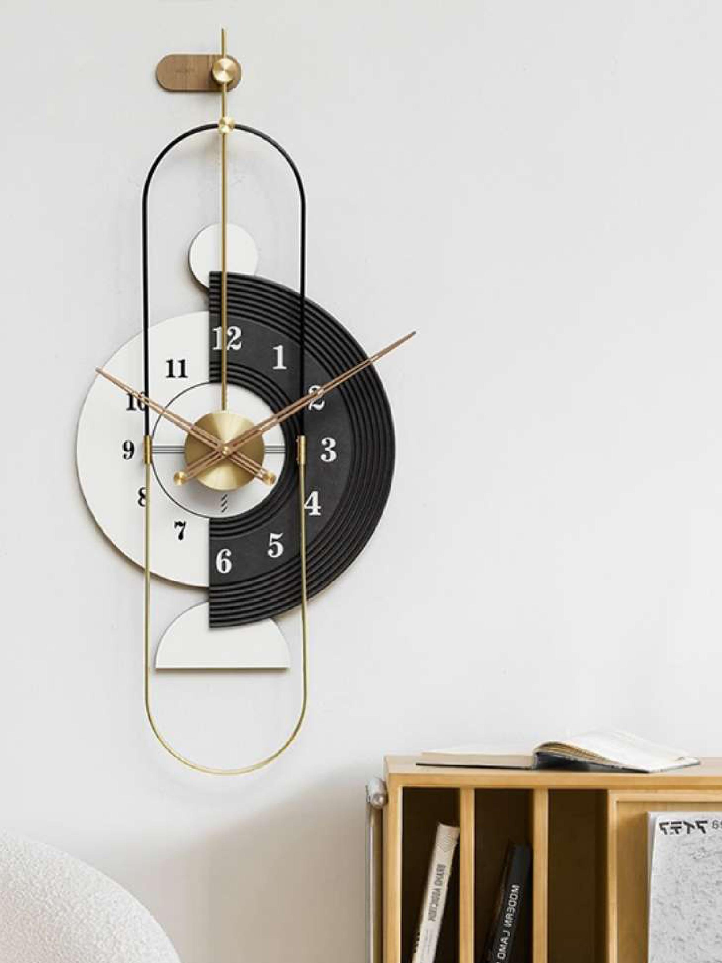 PVD wall clock the Touch of Suave Luxe Wall Clock Style 8