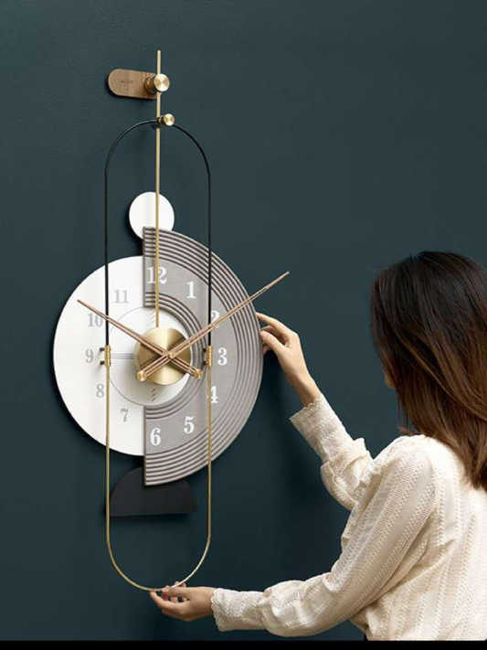 PVD wall clock Luxurious Modern Vertical Clock by Shree Home decor