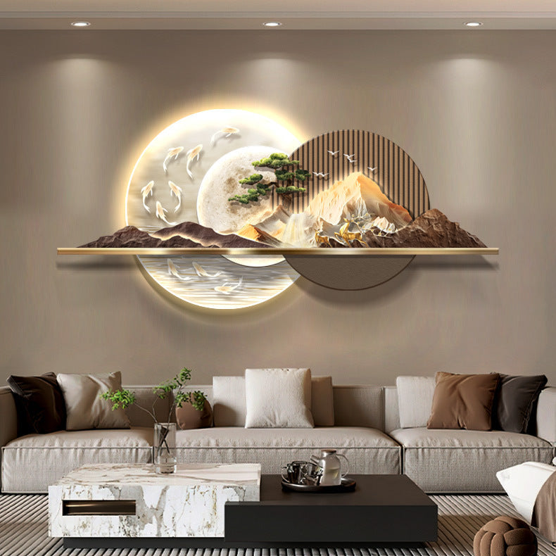 3D Crystal wall decor with LED lights