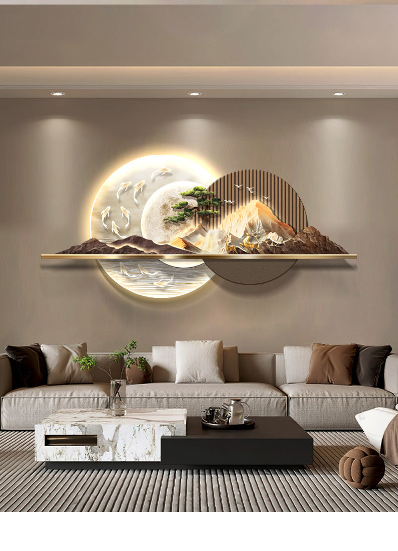 3D Crystal wall decor with LED lights