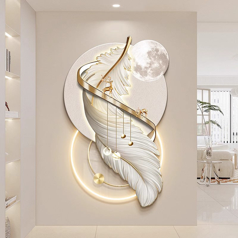 3D Crystal wall decor with LED light