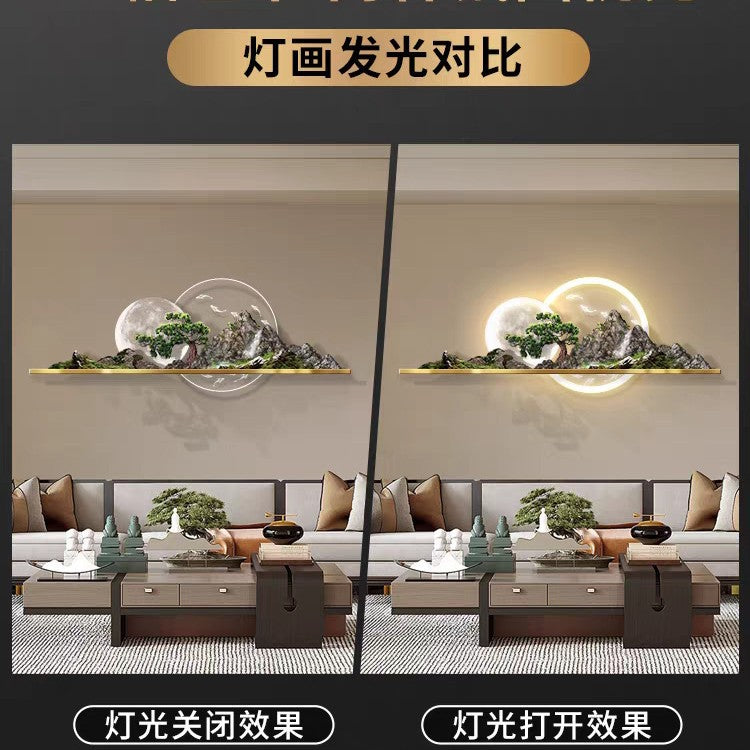 3D Crystal wall decor with LED lights