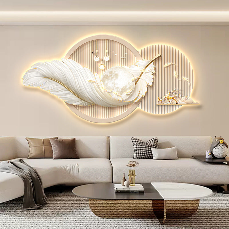 3D Crystal wall decor with LED lights
