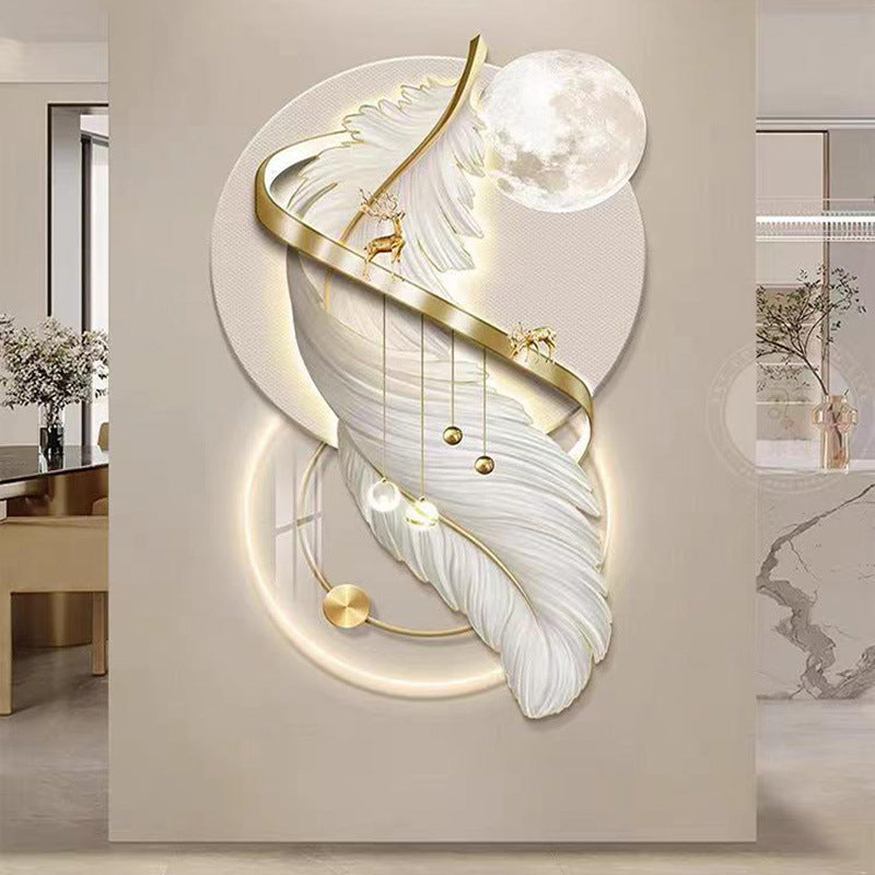 3D Crystal wall decor with LED light