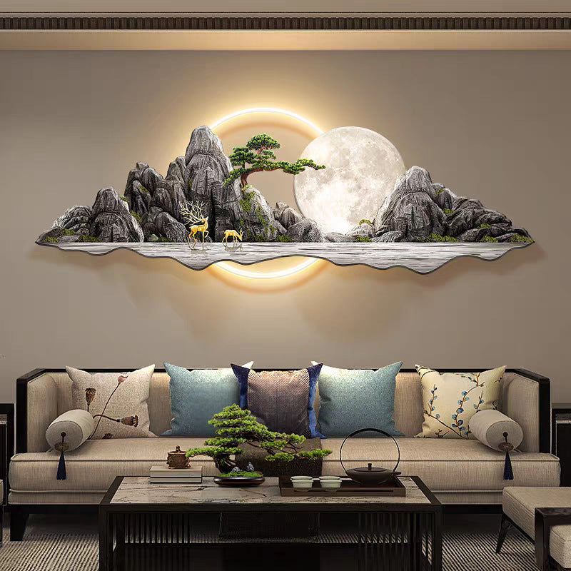 3D Crystal wall decor with LED lights