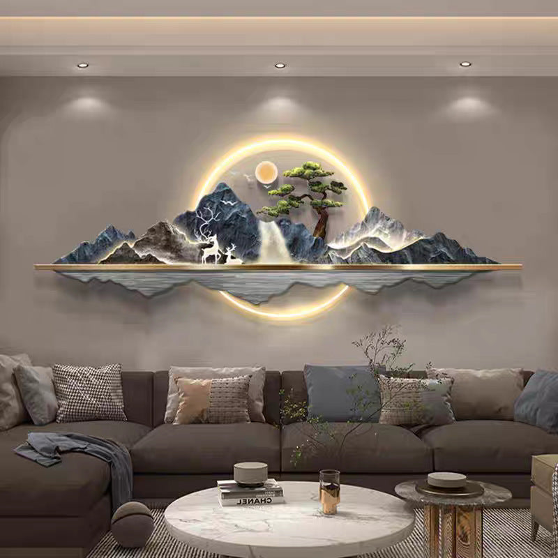 3D Crystal wall decor with LED lights