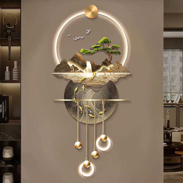 3D Crystal wall decor with LED lights