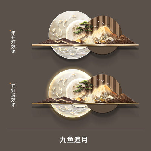 3D Crystal wall decor with LED lights