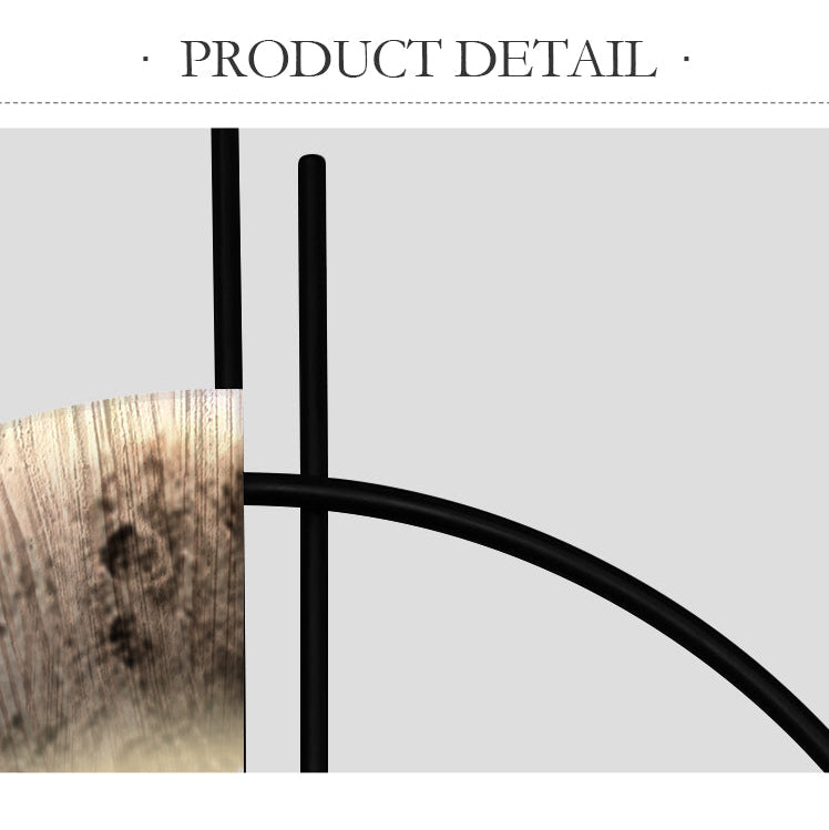 Metal wall clock with led lights