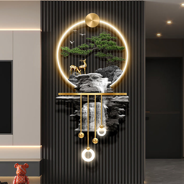 3D Crystal wall decor with LED lights