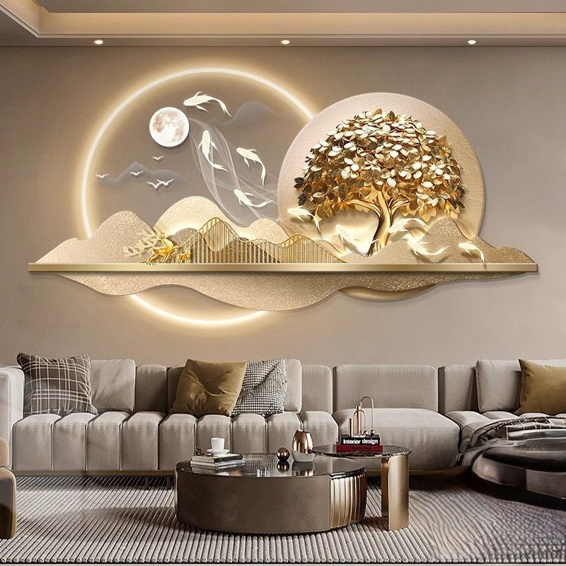 3D Crystal wall decor with LED lights