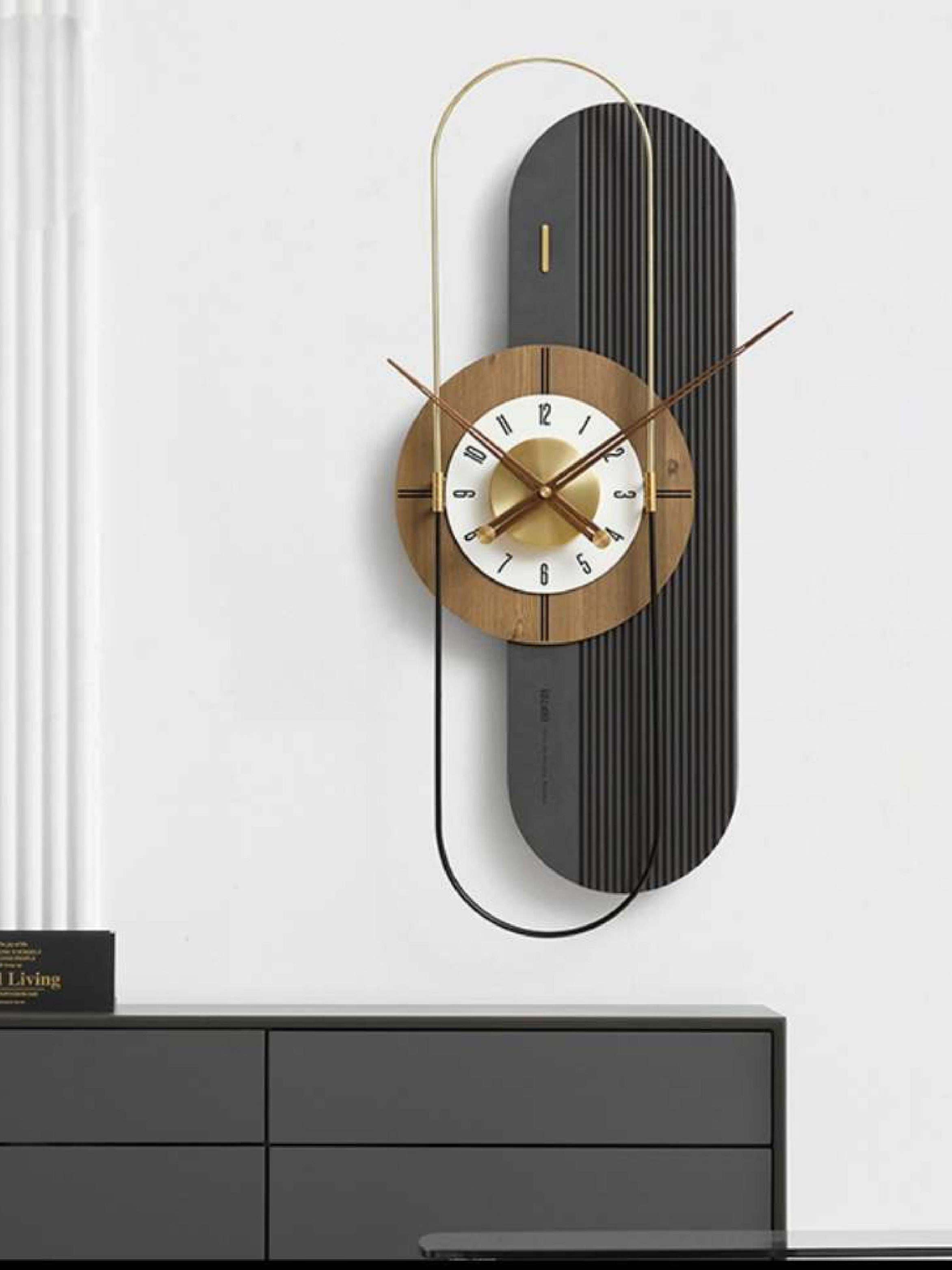 PVD wall clock Cosmic Silhouette Wall Clock