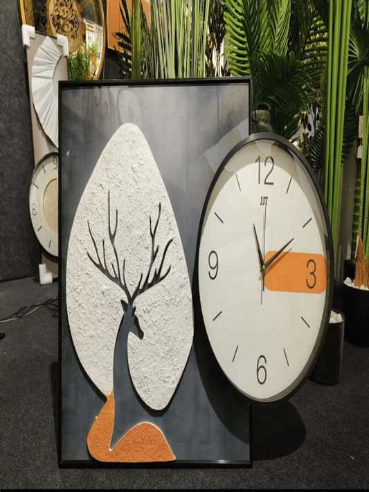 Premium Wall Clocks Abstract designs Sleek Modern Round Wall Clock with Bold Numerals