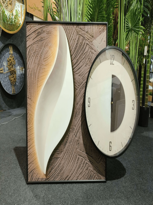 Premium Wall Clocks Lumina Sculpted Time Modern Abstract Wall Clock designs