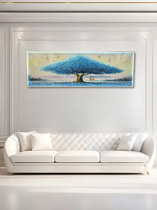LED Crystal Paintings Wall Art Picture For Living Room Home Decor 24 *72 Frameless