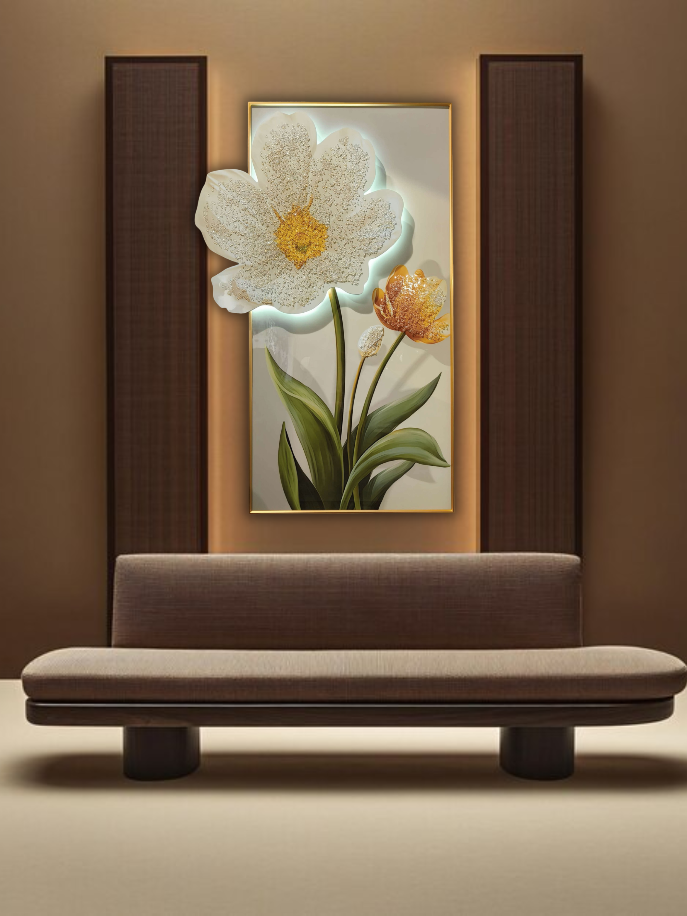 LED Crystal Paintings LUXURY LED WALL PAINTING STYLE