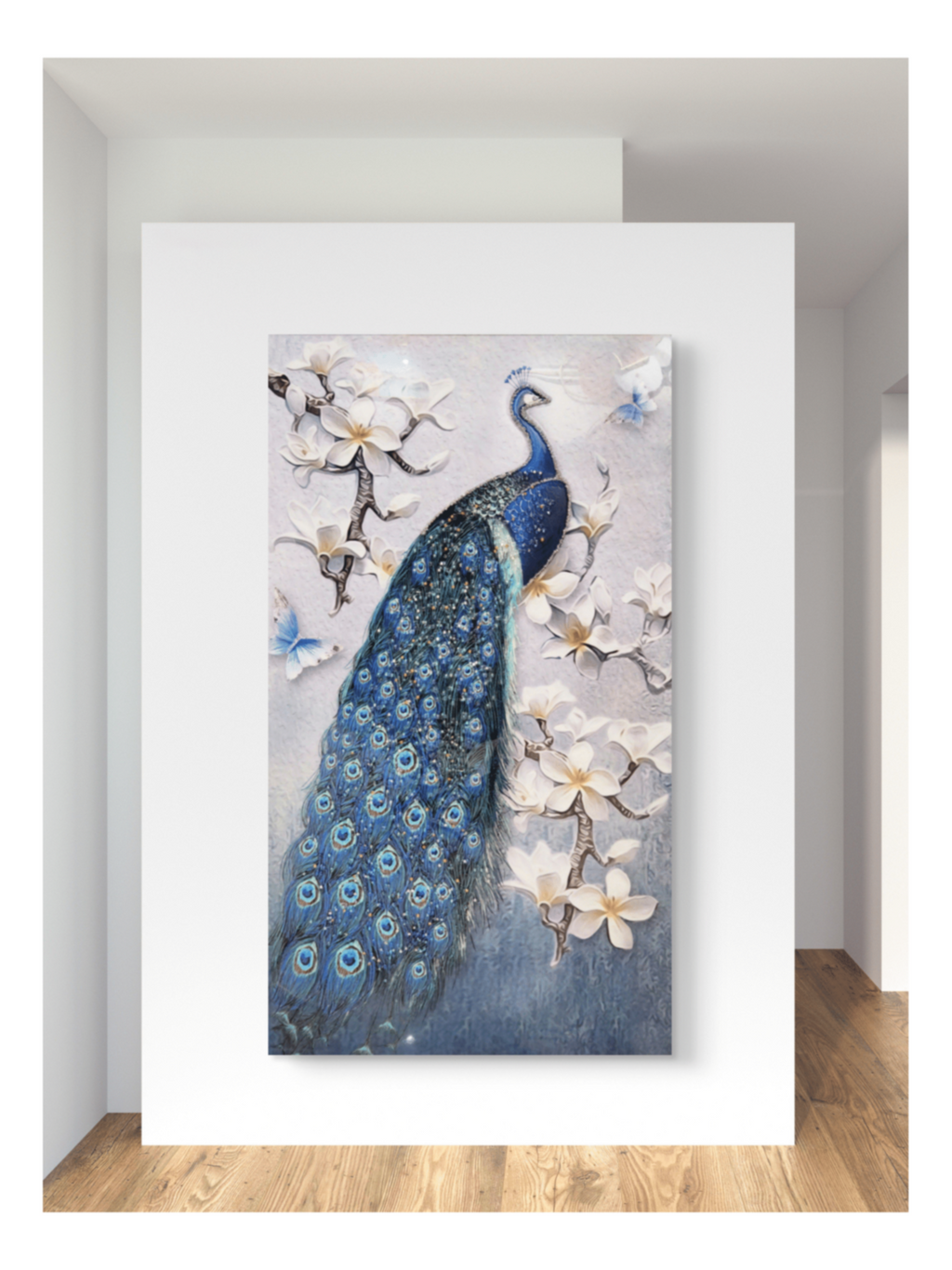 Crystal Paintings Majestic Peacock Bloom Crystal Art Painting