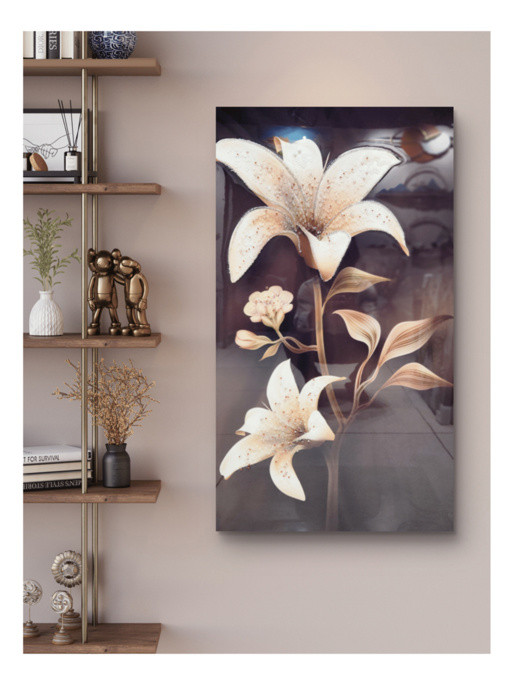 Crystal Paintings Shimmering Lily Serenade Crystal Painting