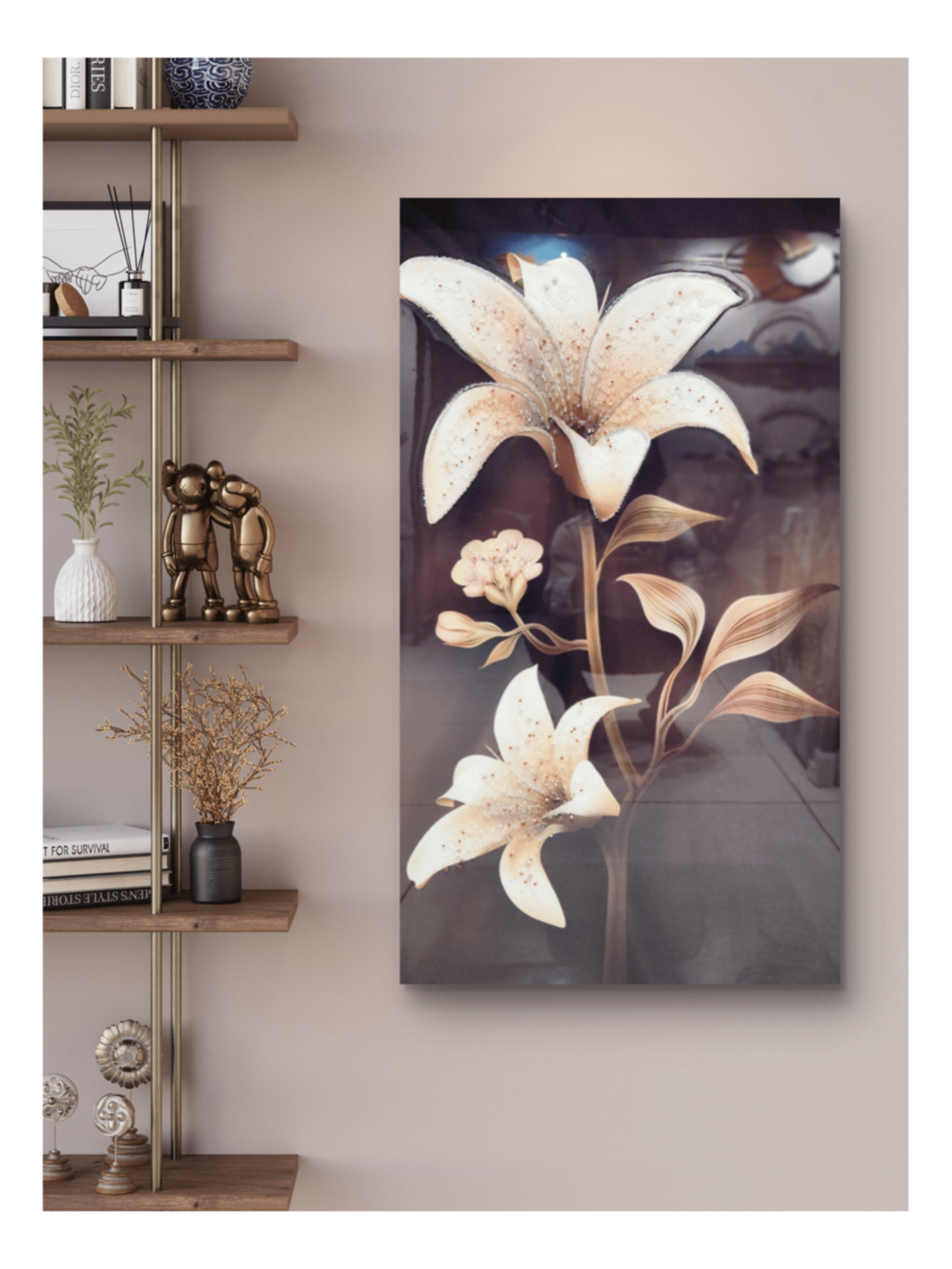Crystal Paintings Shimmering Lily Serenade Crystal Painting