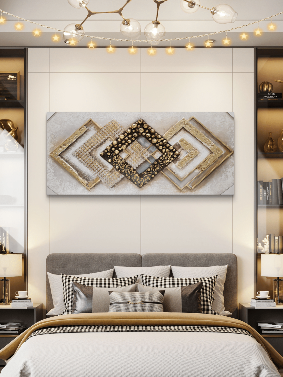 Canvas Paintings Abstract Diamond Canvas Arts