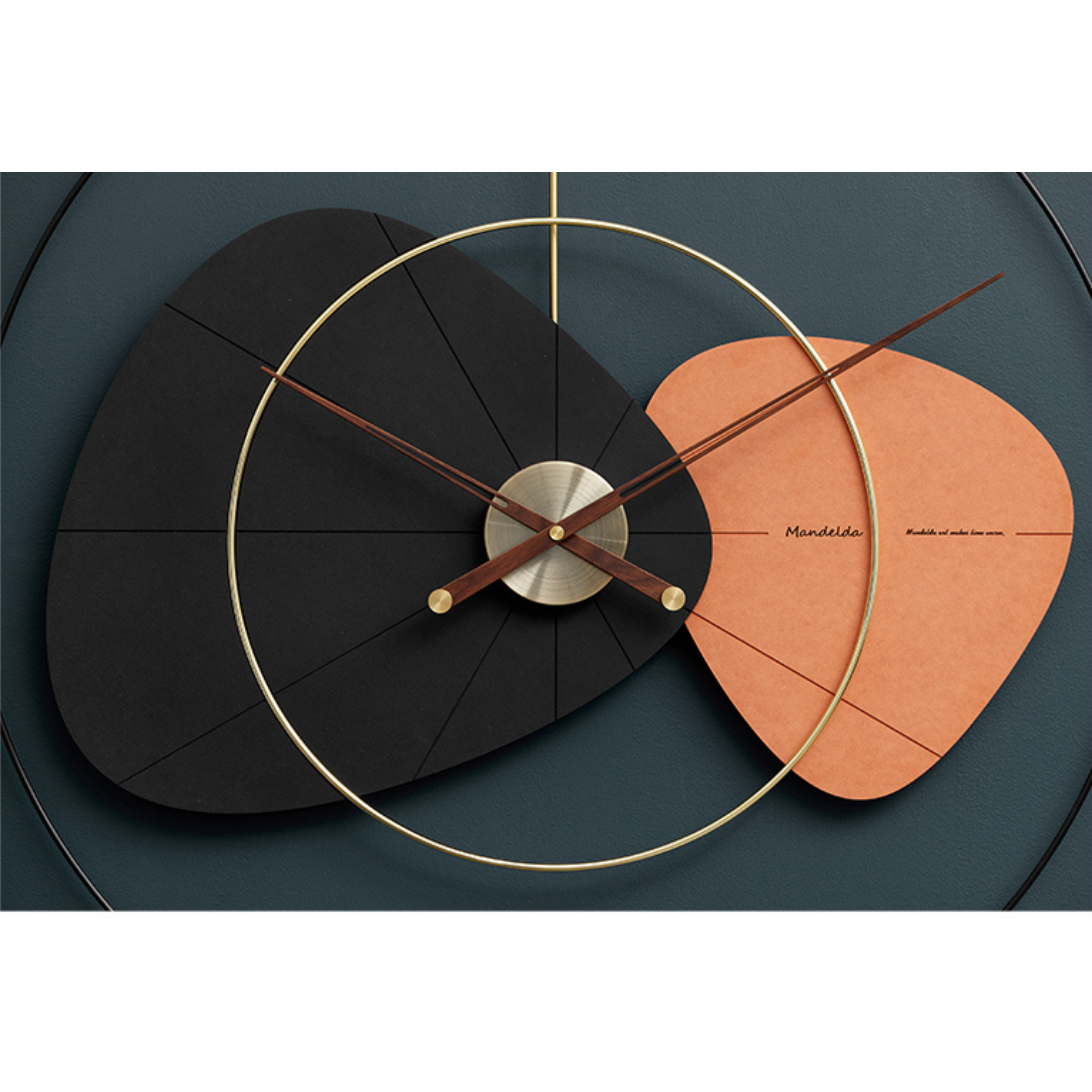 PVD wall clock An Allegory of Calm Luxe Wall Clock Style 2