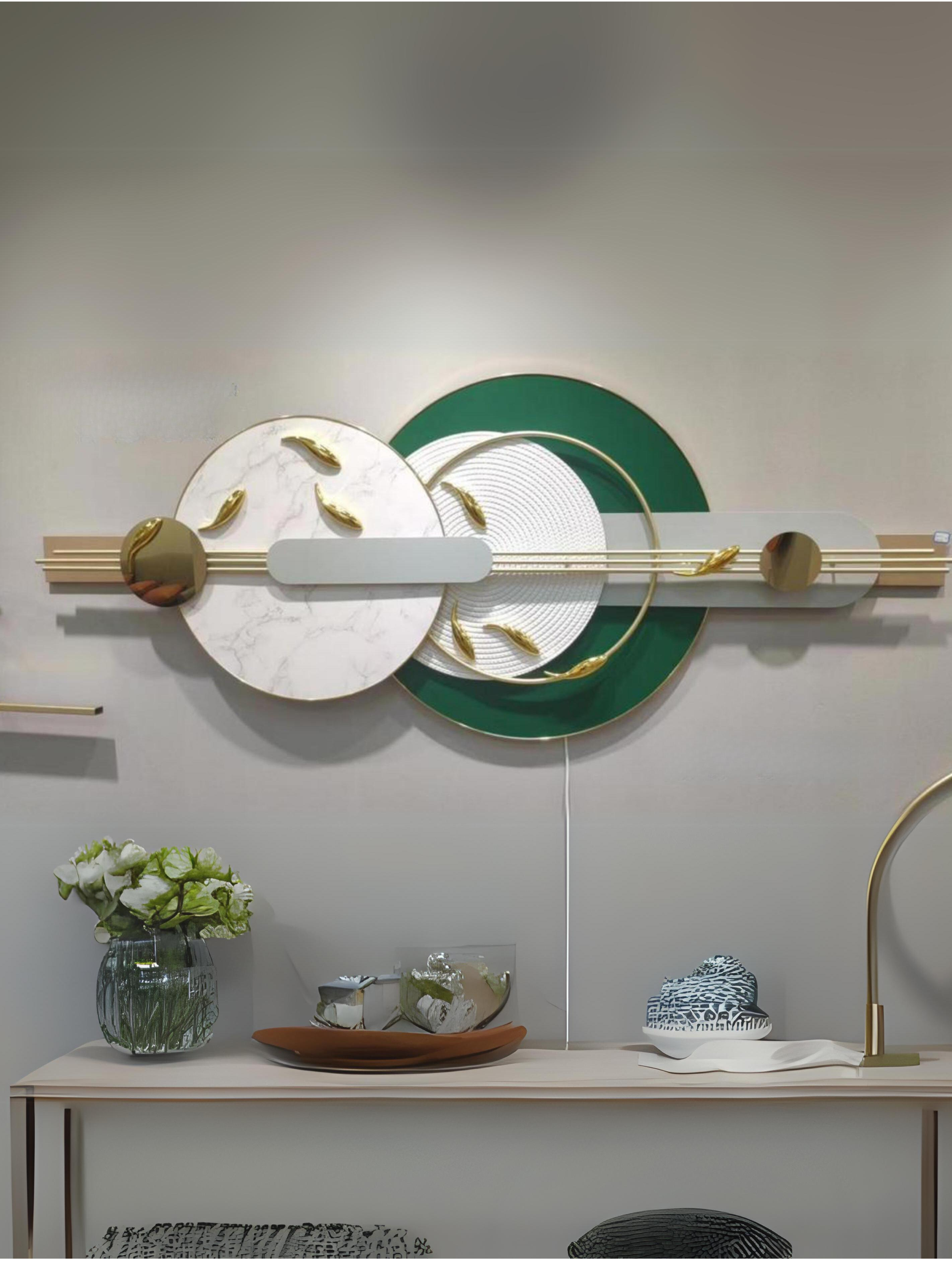 LED Metal Art Wall Sculpture Wall Hanging Showpiece