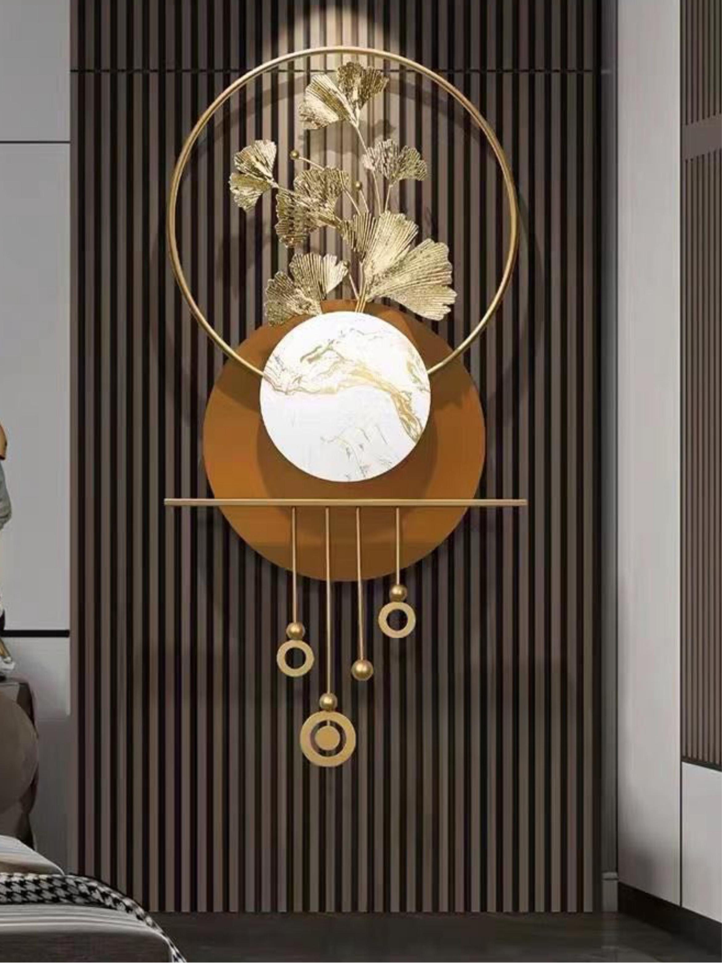 Metal Wall Art Elegant Vertical Wall Decor