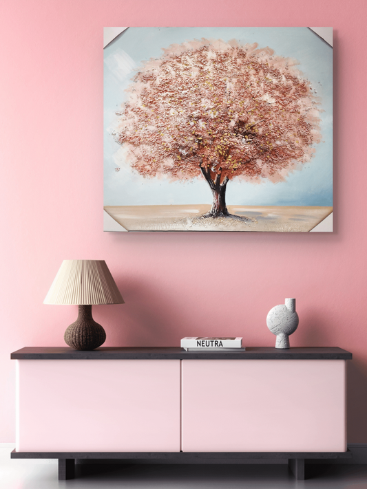 Canvas Paintings Ethereal Pink Blossom Canvas Arts
