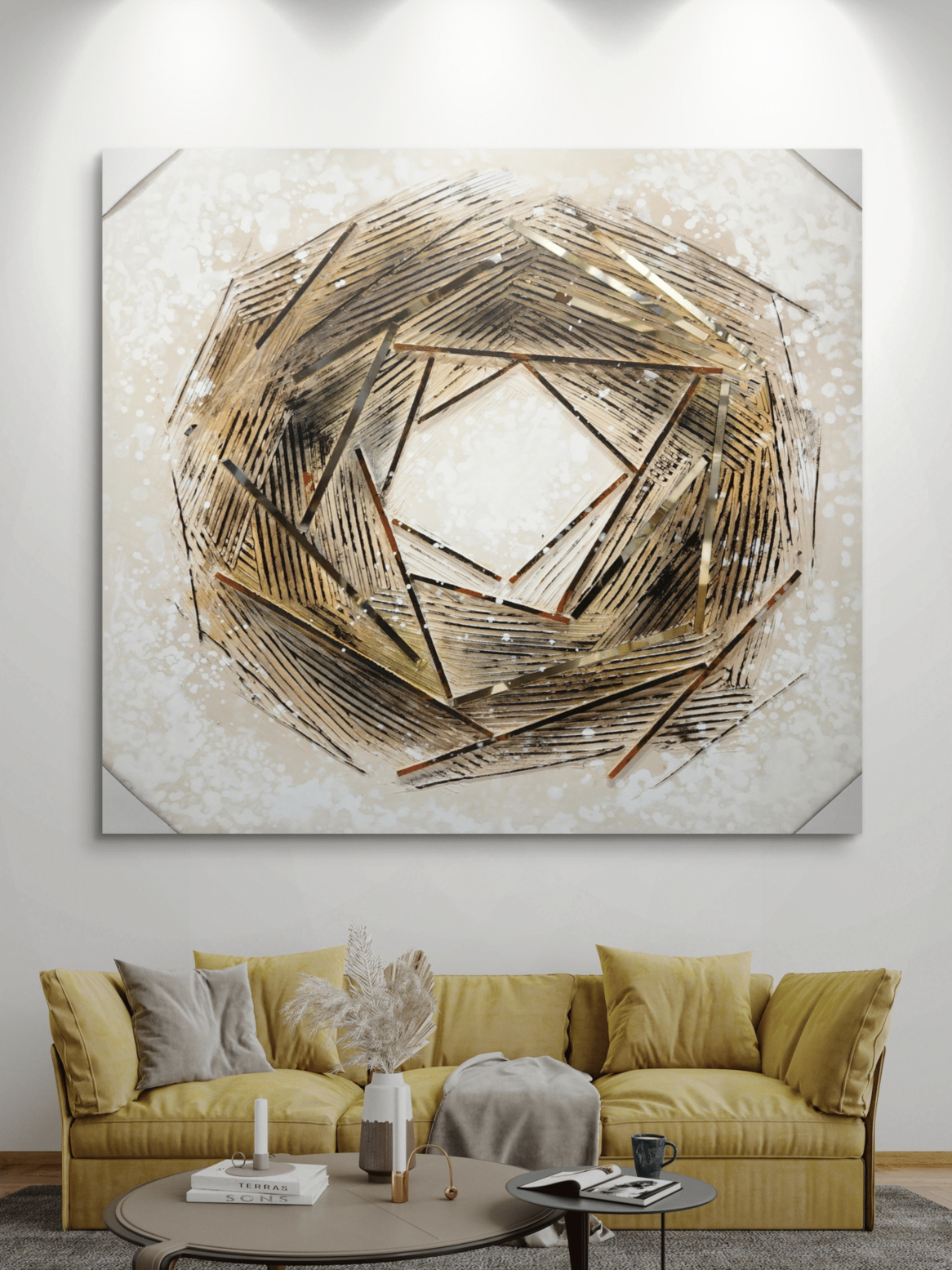 Canvas Paintings Textured Layers Abstract