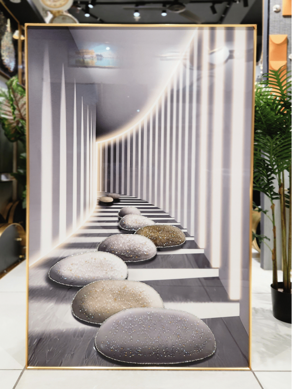 Crystal Paintings Serene Passage Lumina Stone Path Crystal Arts