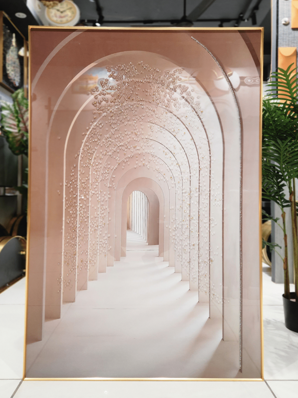 Crystal Paintings Whispering Arches Luminescent Pathway Crystal Art