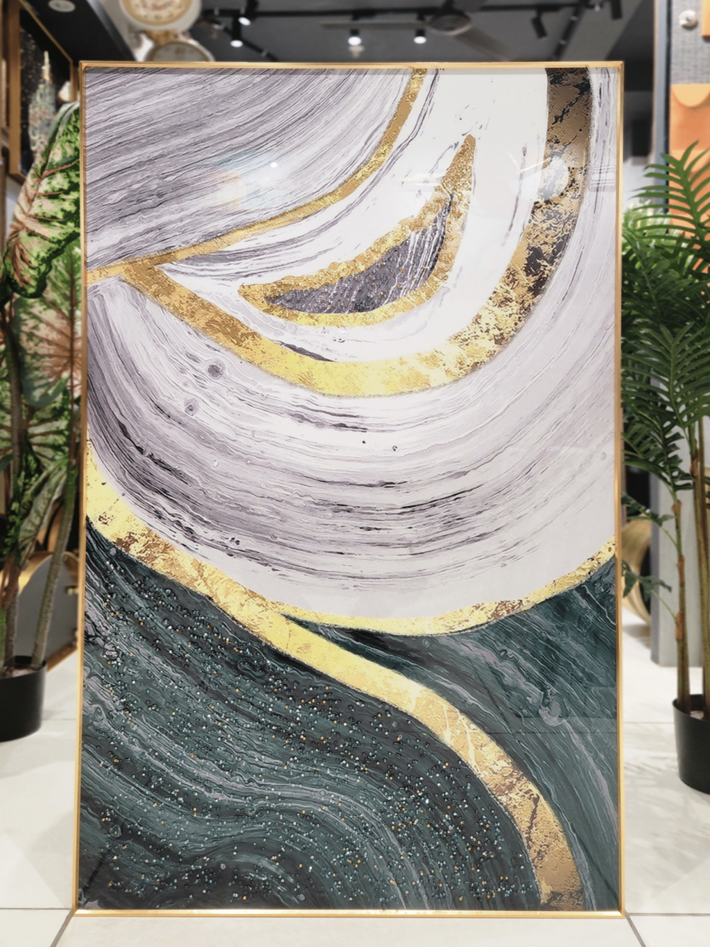 Crystal Paintings Lunar Tides Gilded Swirls Crystal Arts