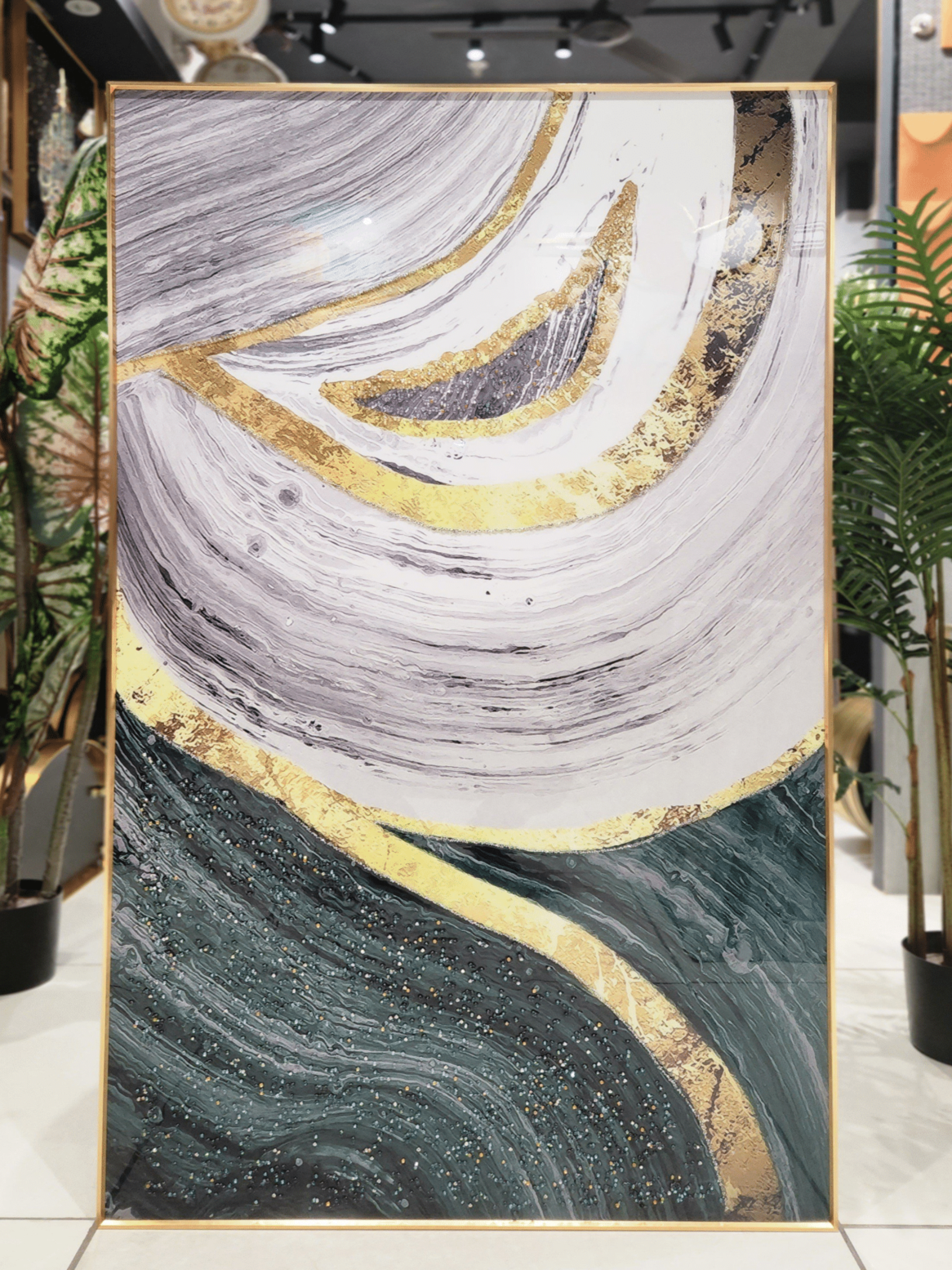 Crystal Paintings Lunar Tides Gilded Swirls Crystal Arts