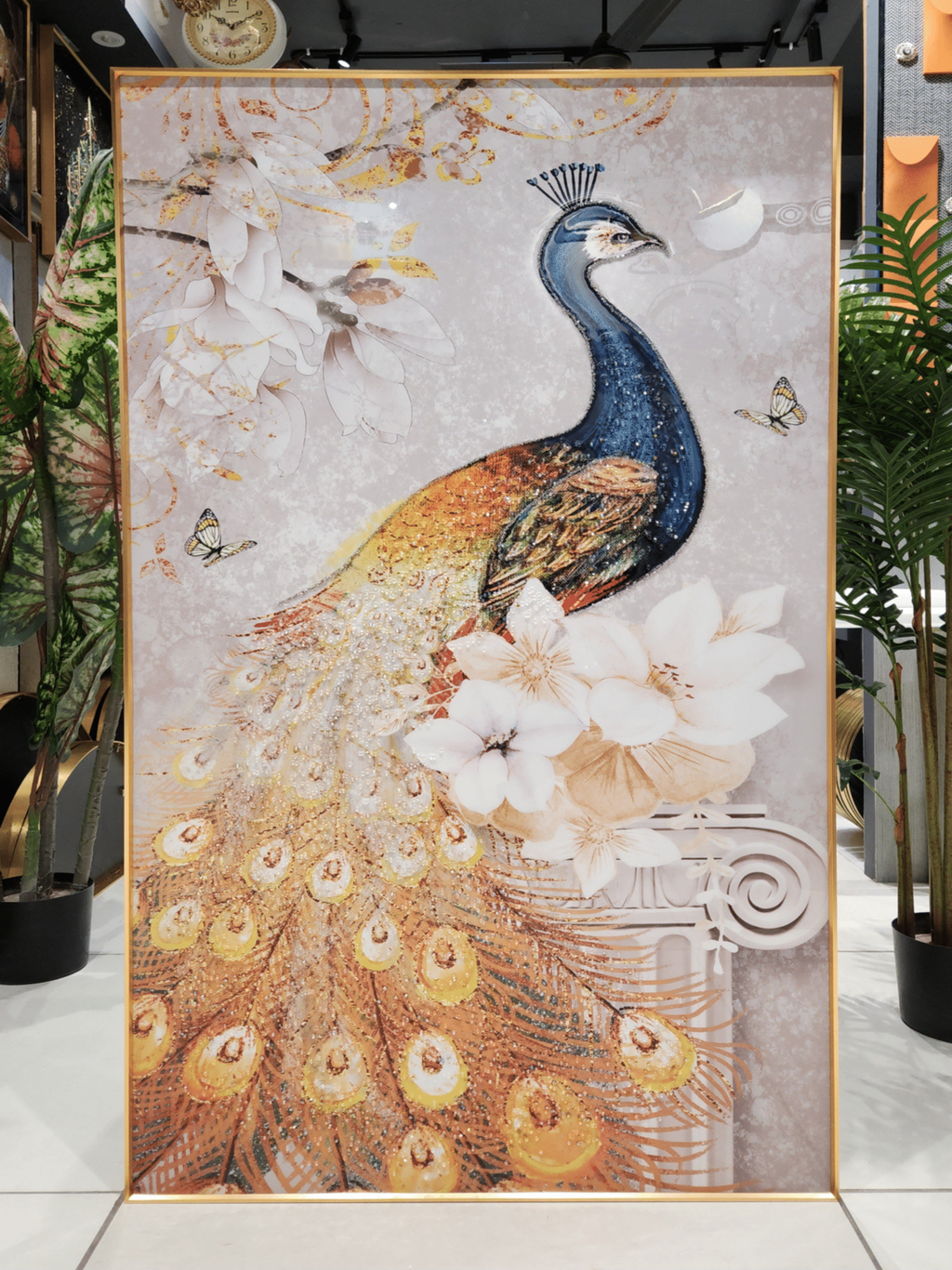 Crystal Paintings Regal Radiance Jeweled Peacock Majesty