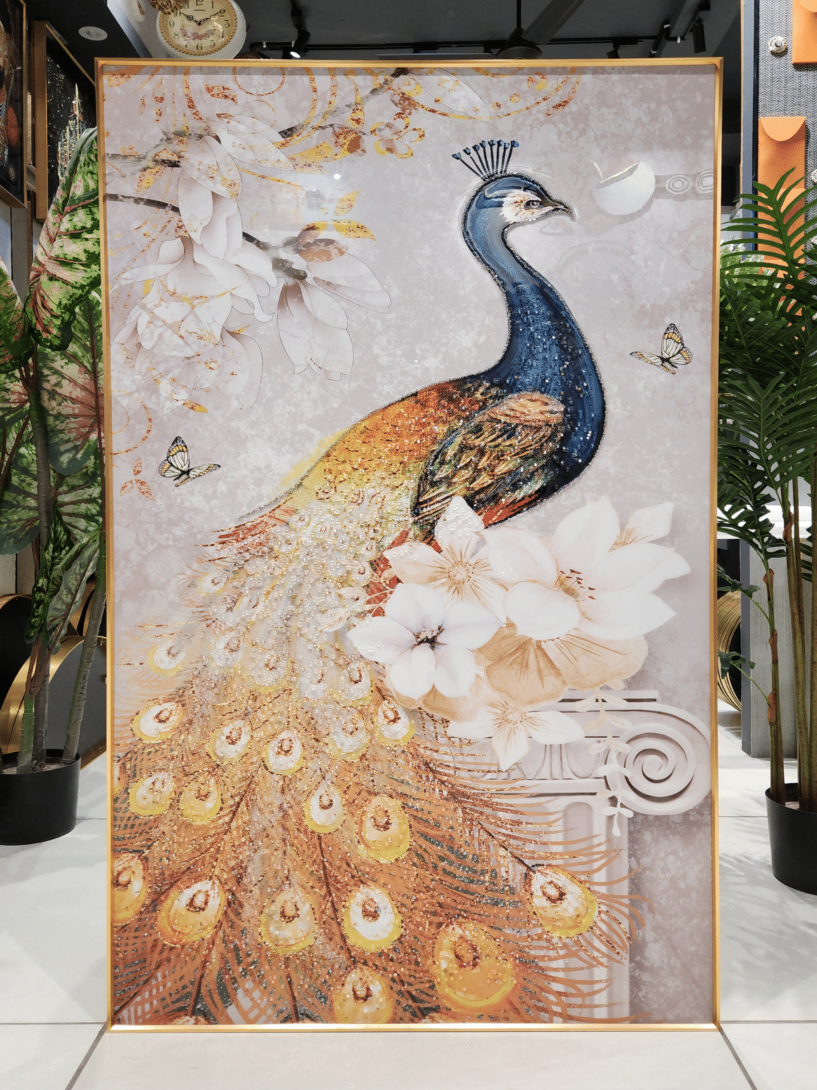 Crystal Paintings Regal Radiance Jeweled Peacock Majesty