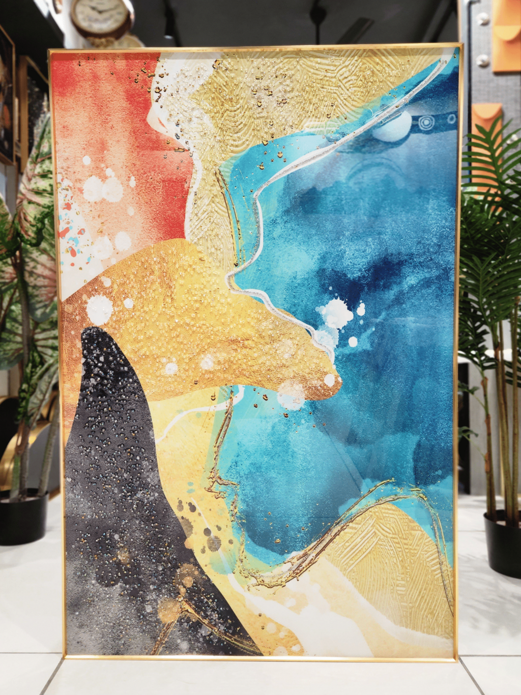 Crystal Paintings Coastal Rhapsody Gilded Shores Crystal Canvas