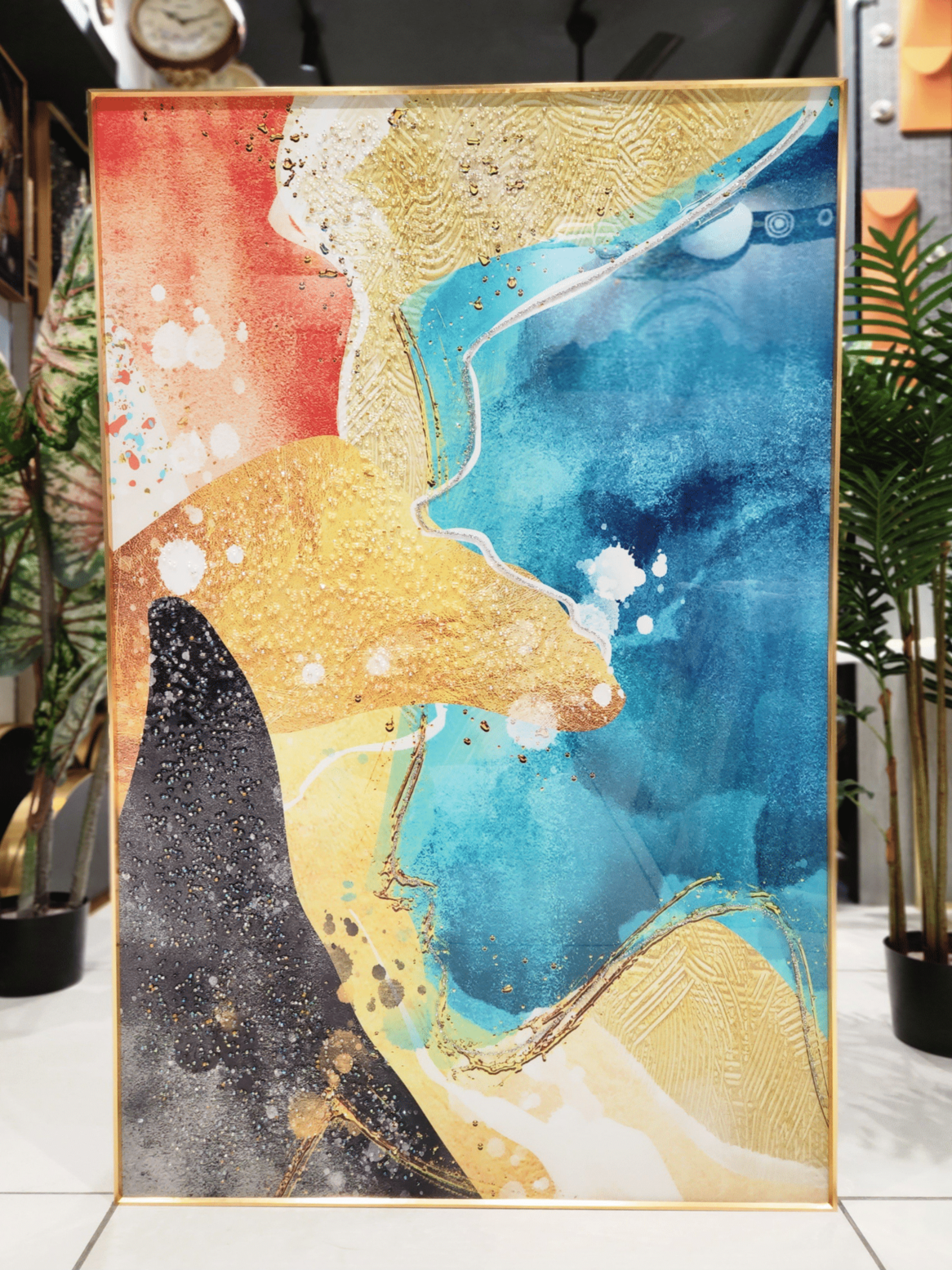 Crystal Paintings Coastal Rhapsody Gilded Shores Crystal Canvas