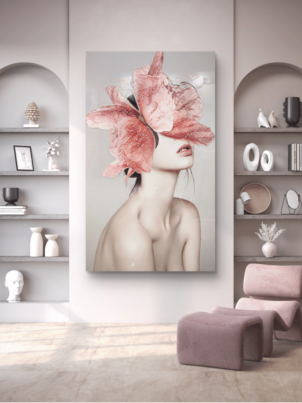 Crystal Paintings Ethereal Bloom Crystal Embellished Canvas Arts