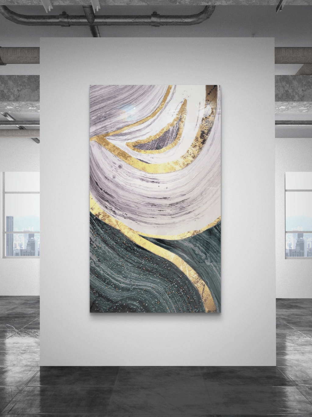 Crystal Paintings Lunar Tides Gilded Swirls Crystal Arts