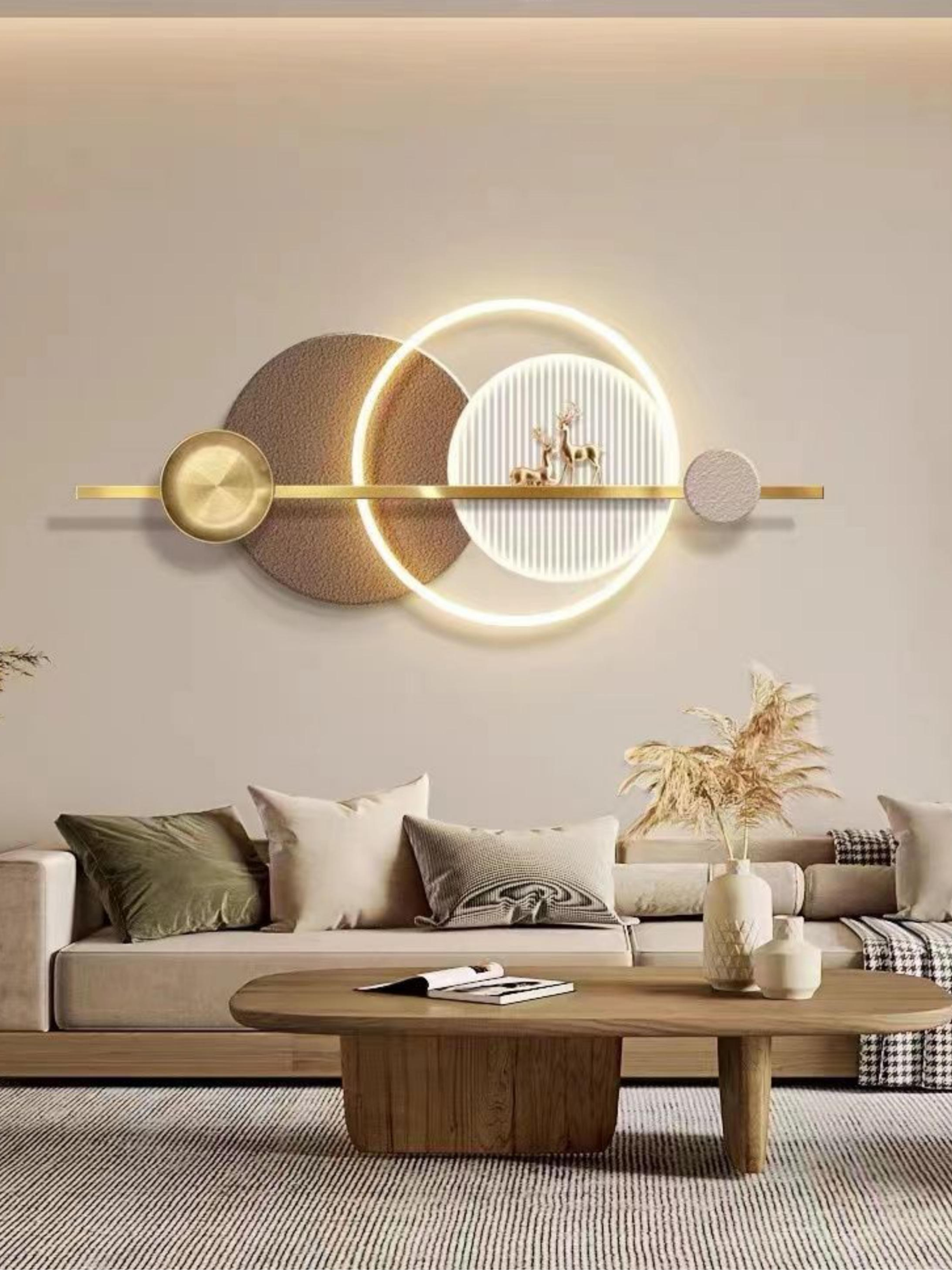 LED Metal Art Gold LED, Wall Lamp