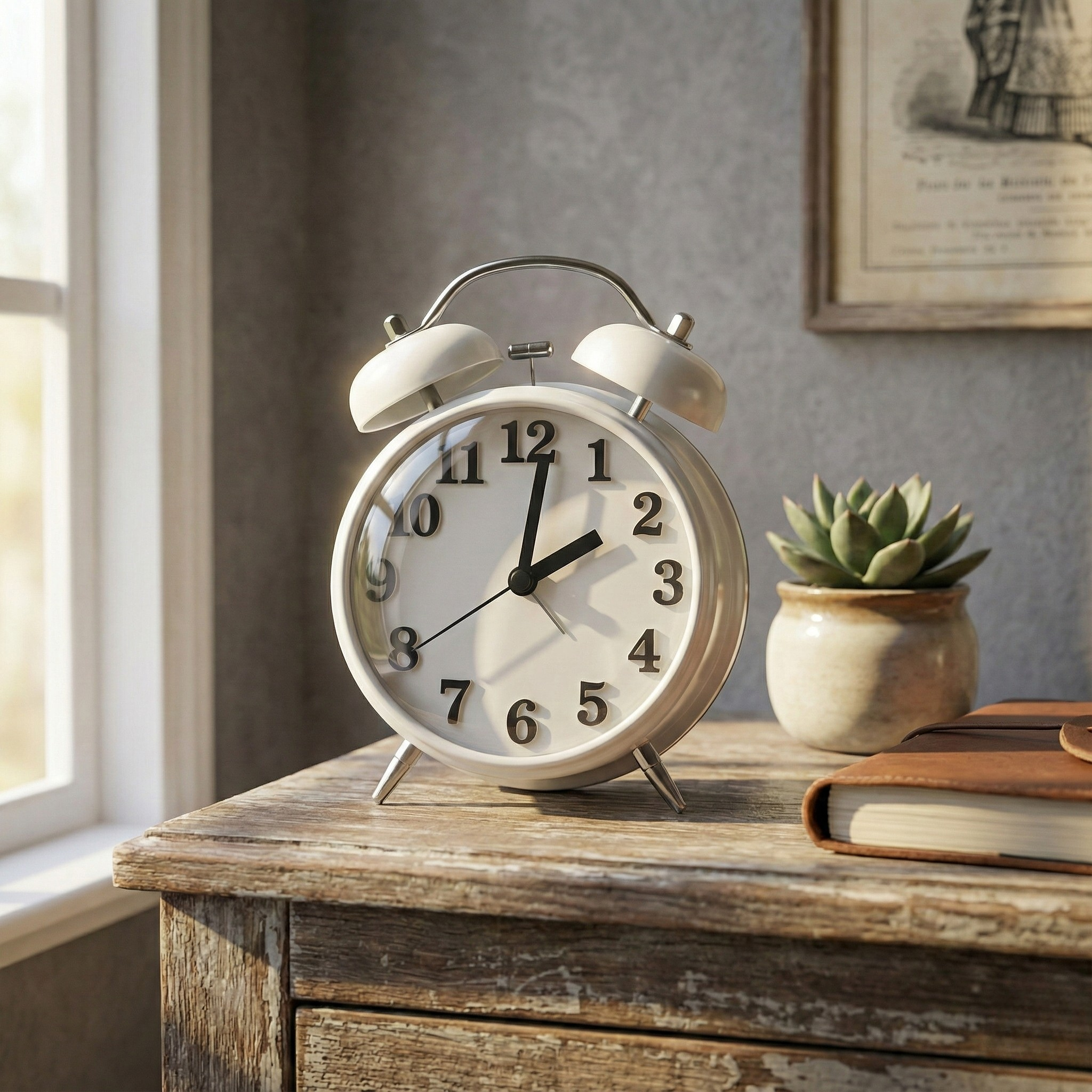 Table clock Retro Twin Bell Alarm Clock - Pastel Color Collection