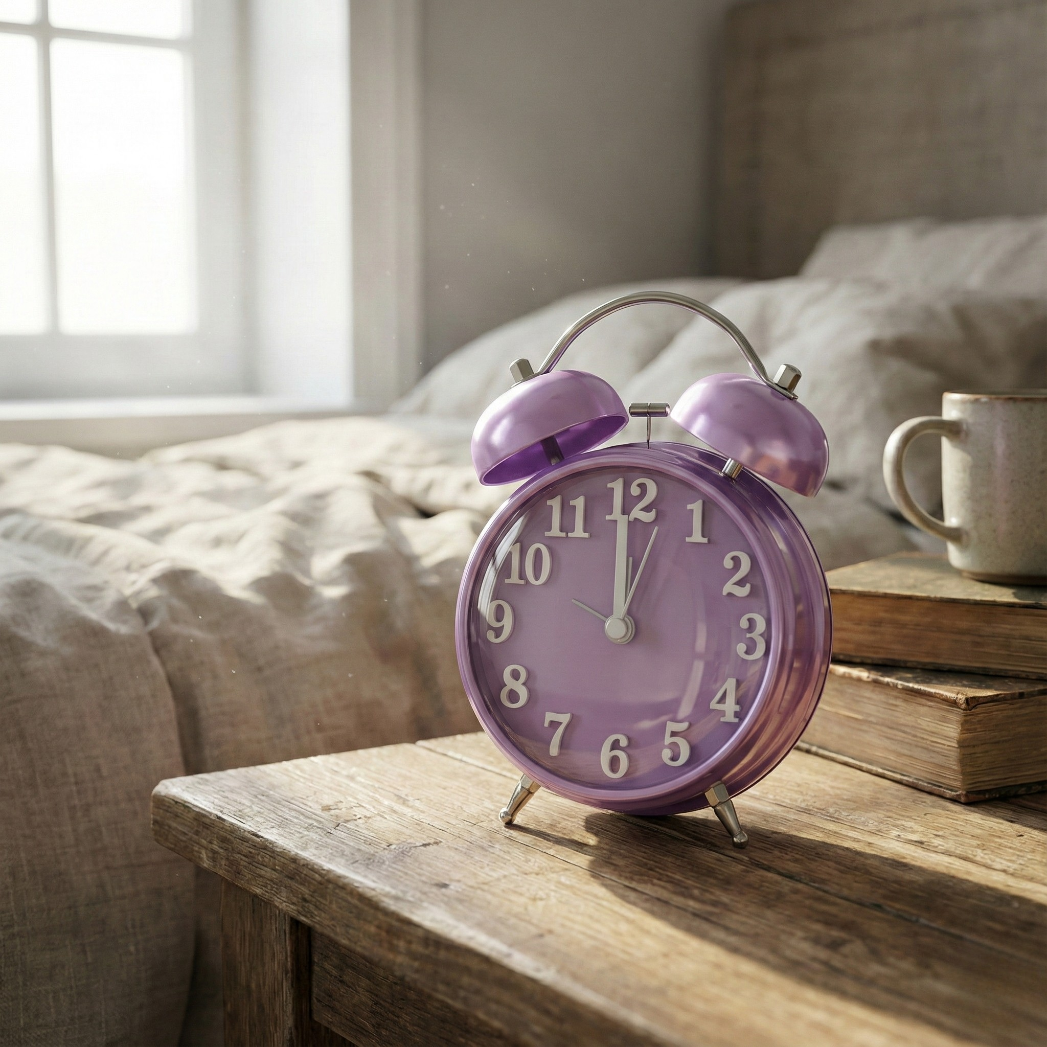Table clock Retro Twin Bell Alarm Clock - Pastel Color Collection