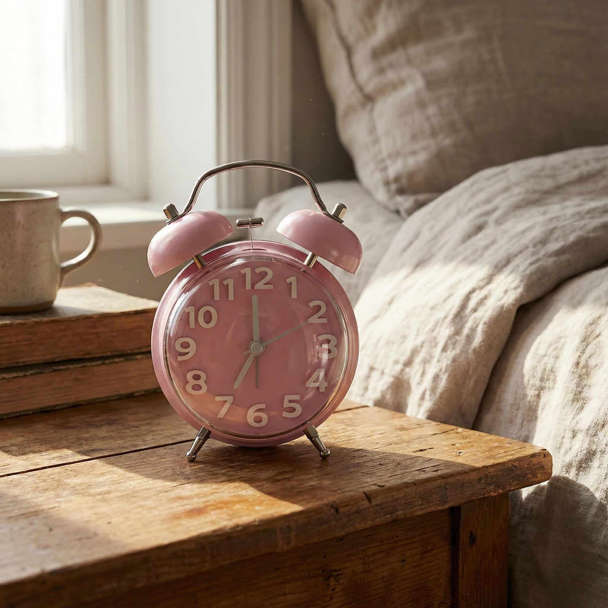 Table clock Retro Twin Bell Alarm Clock - Pastel Color Collection