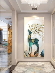 LED Crystal Paintings LUXURY WALL PAINTING Crystal & Glass Work LED Light
