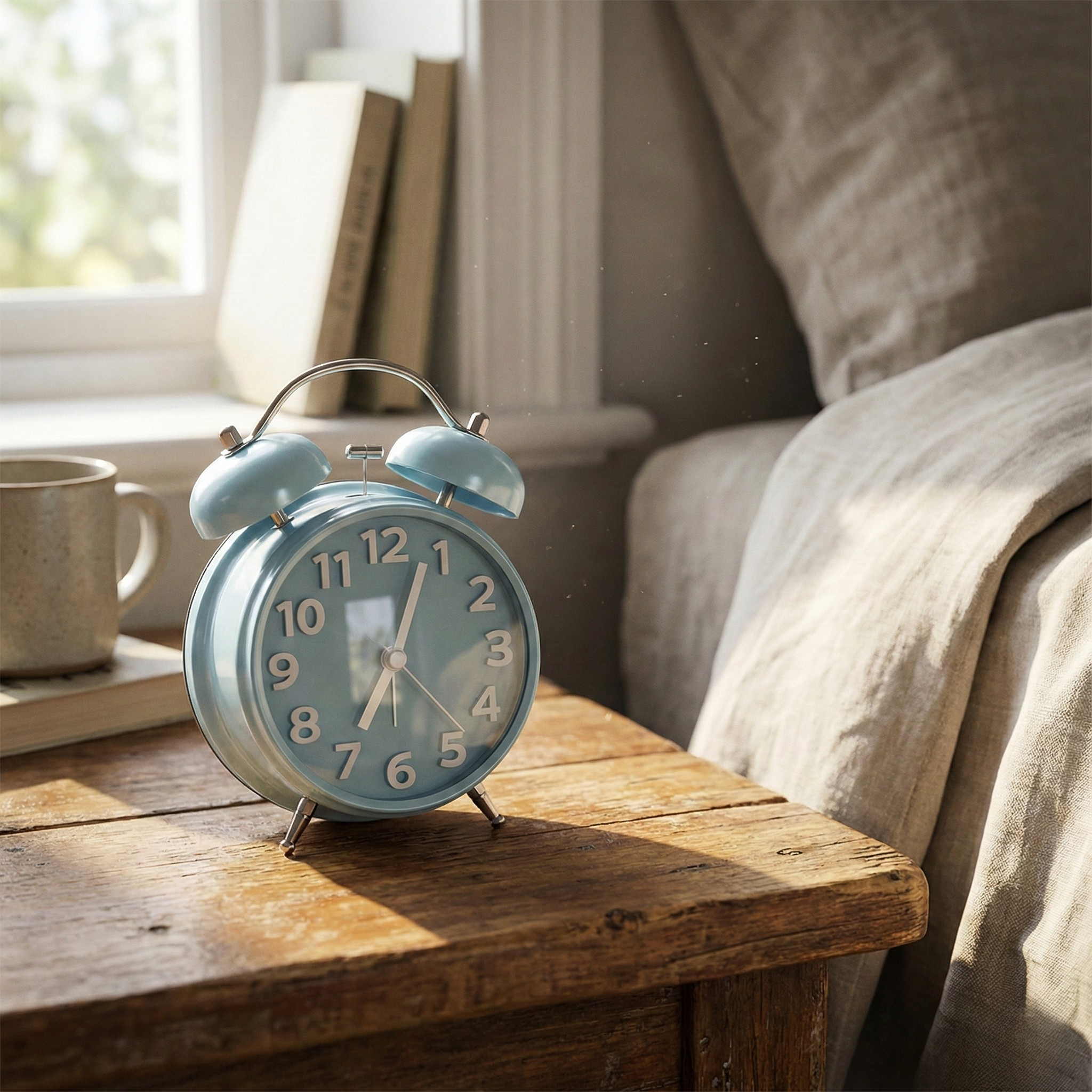 Table clock Retro Twin Bell Alarm Clock - Pastel Color Collection