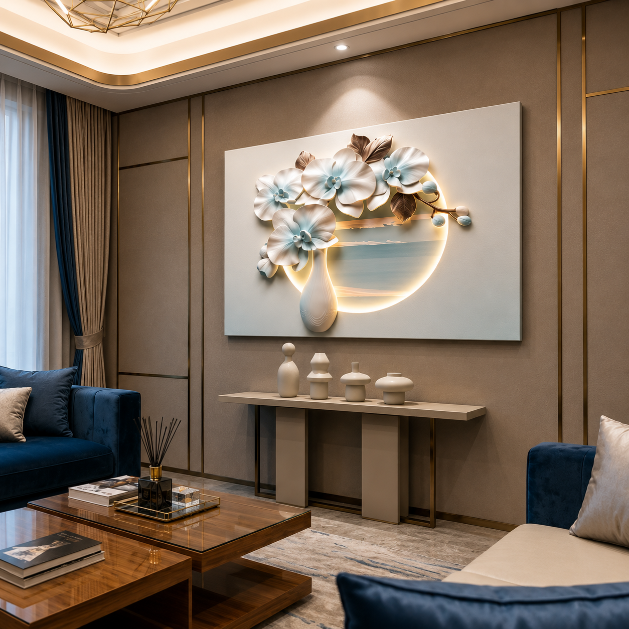 Relife Luxury Floral LED Wall Decor