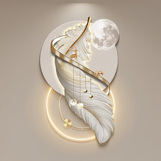 3D Crystal wall decor with LED light