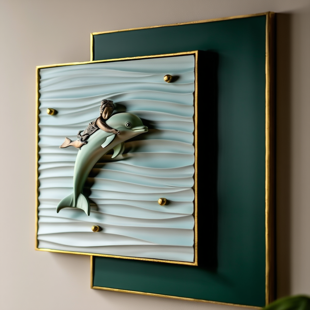 3D Imported Wall painting with metal framing