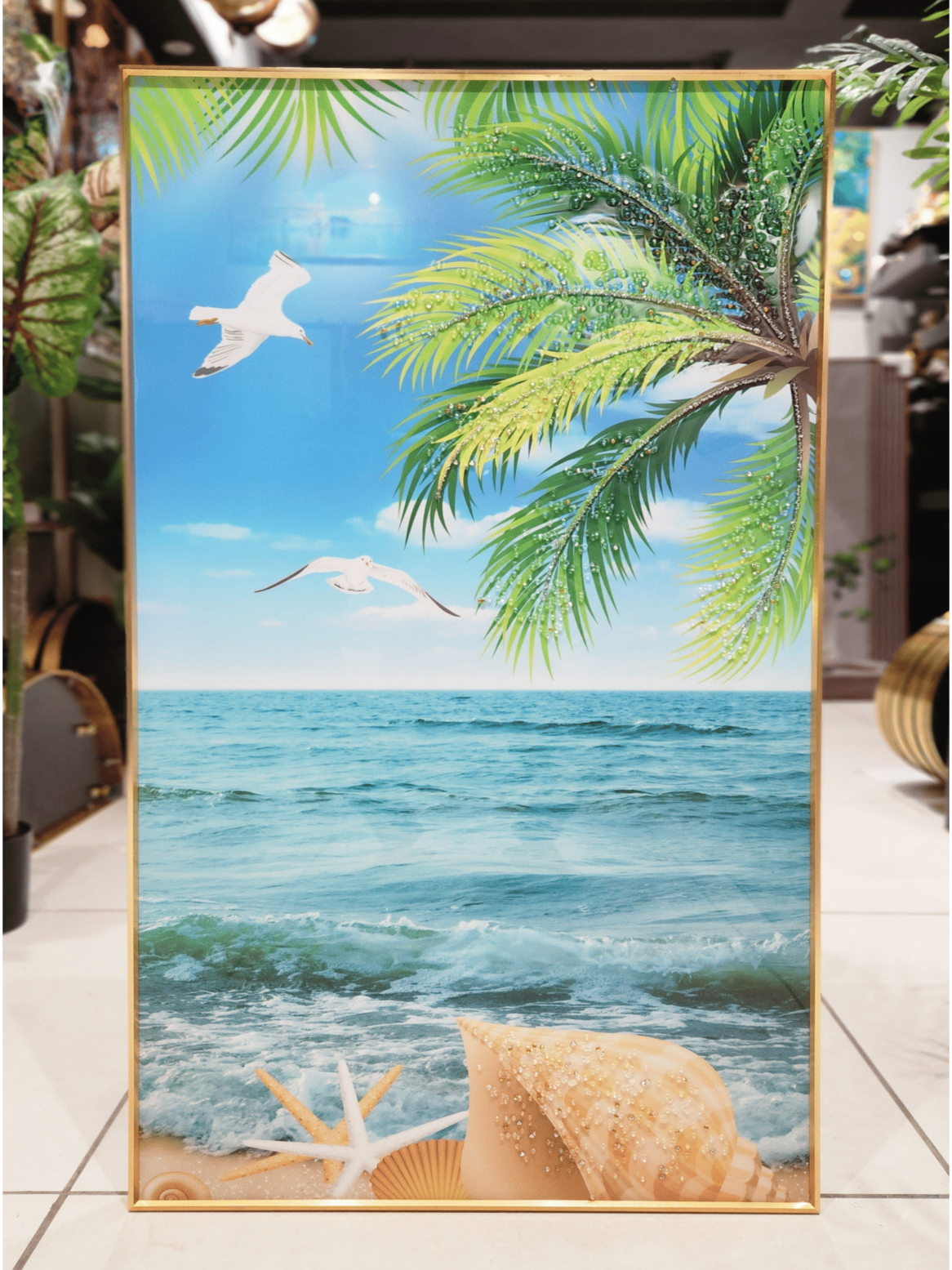 Crystal Paintings Ocean Paradise Crystal Wall Decor
